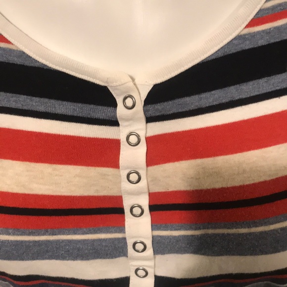 Croft & Borrow 3/4 Sleeve Large Stripped Shirt - Picture 4 of 5